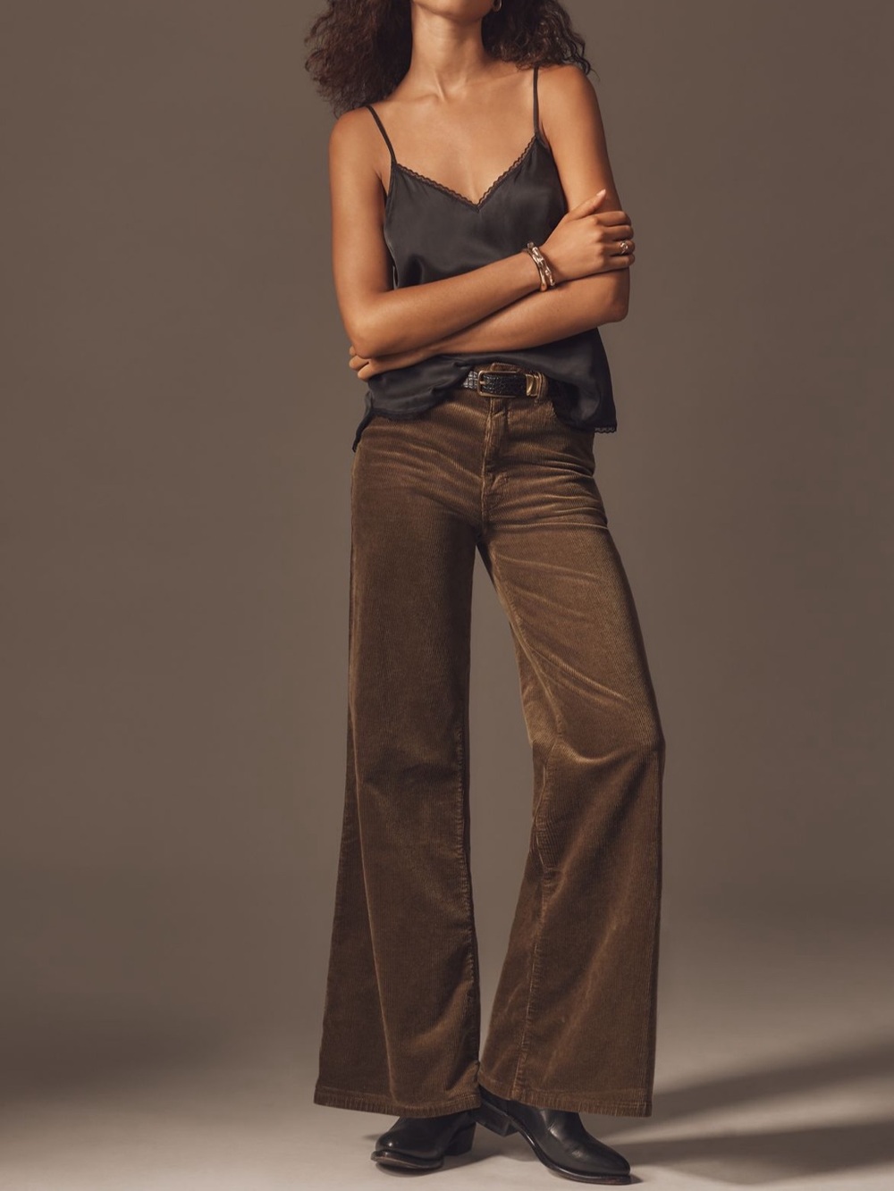 NWT Anthro The Robbie Corduroy High-rise Flare Jeans